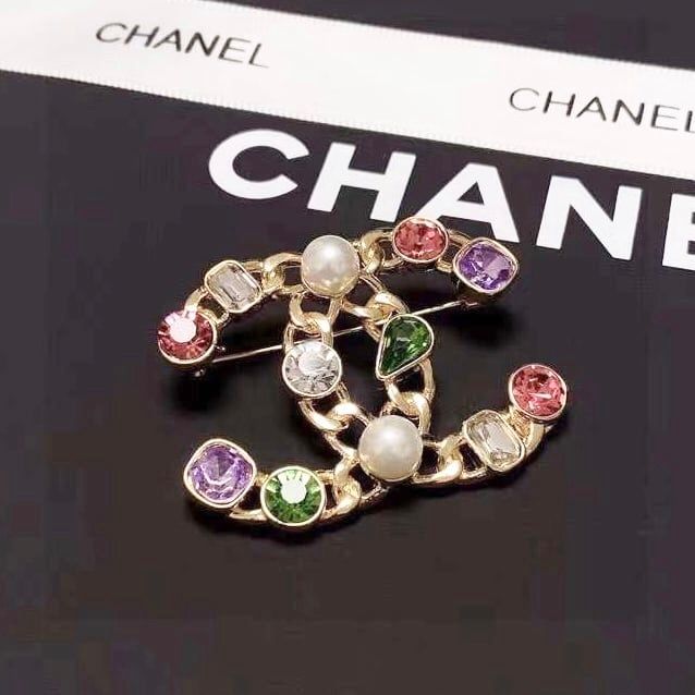 Cài Áo Nam, Nữ - Chanel Đá Pha Lê Màu Cao Cấp (AV)