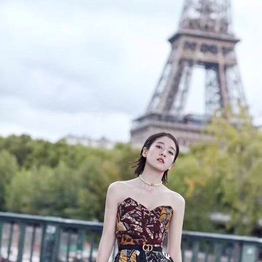 Bộ Trang Sức Dior Vàng - Vòng cổ Choker, Vòng Tay & Bông Tai Ngọc Trai, Pha Lê 3 Kiểu Đeo Quý Phái (AD)