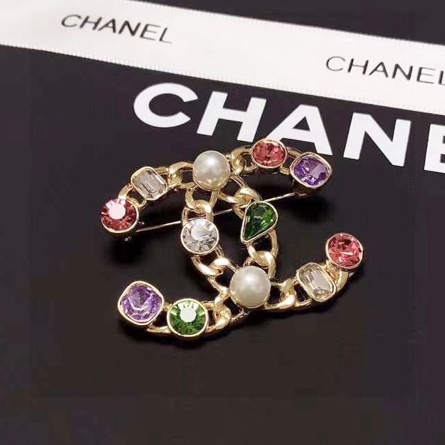 Cài Áo Nam, Nữ - Chanel Đá Pha Lê Màu Cao Cấp (AV)