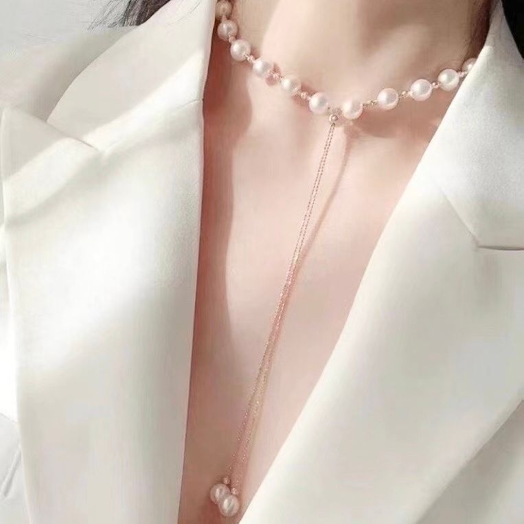 DÂY CHUYỀN DÀI & CHOKER - NGỌC TRAI QUÝ PHÁI ( 2 KIỂU ĐEO )