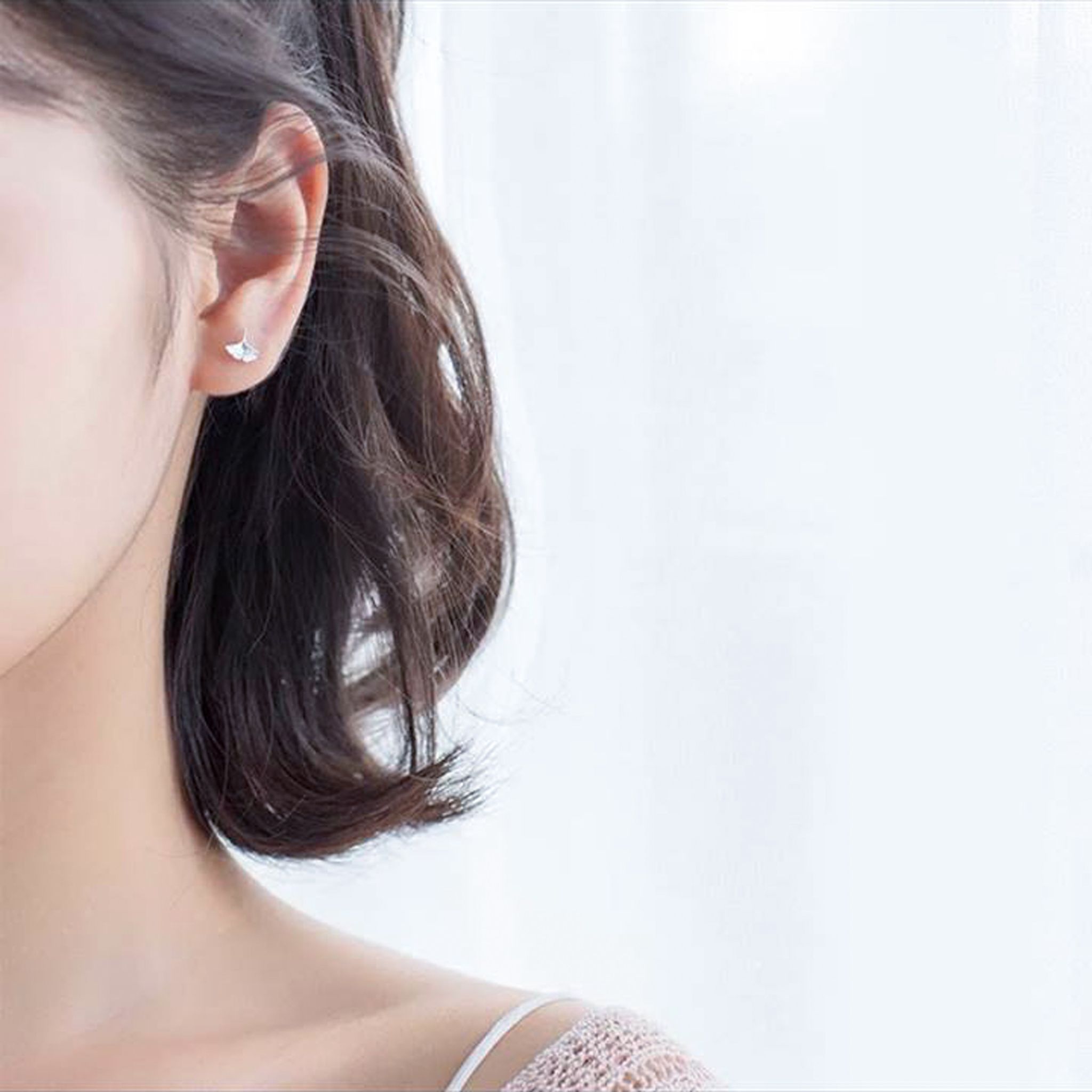BÔNG TAI BẠC CAO CẤP - LÁ SEN (AA)