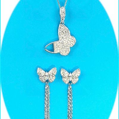 BỘ TRANG SỨC CON BƯỚM XINH PHA LÊ (AC)