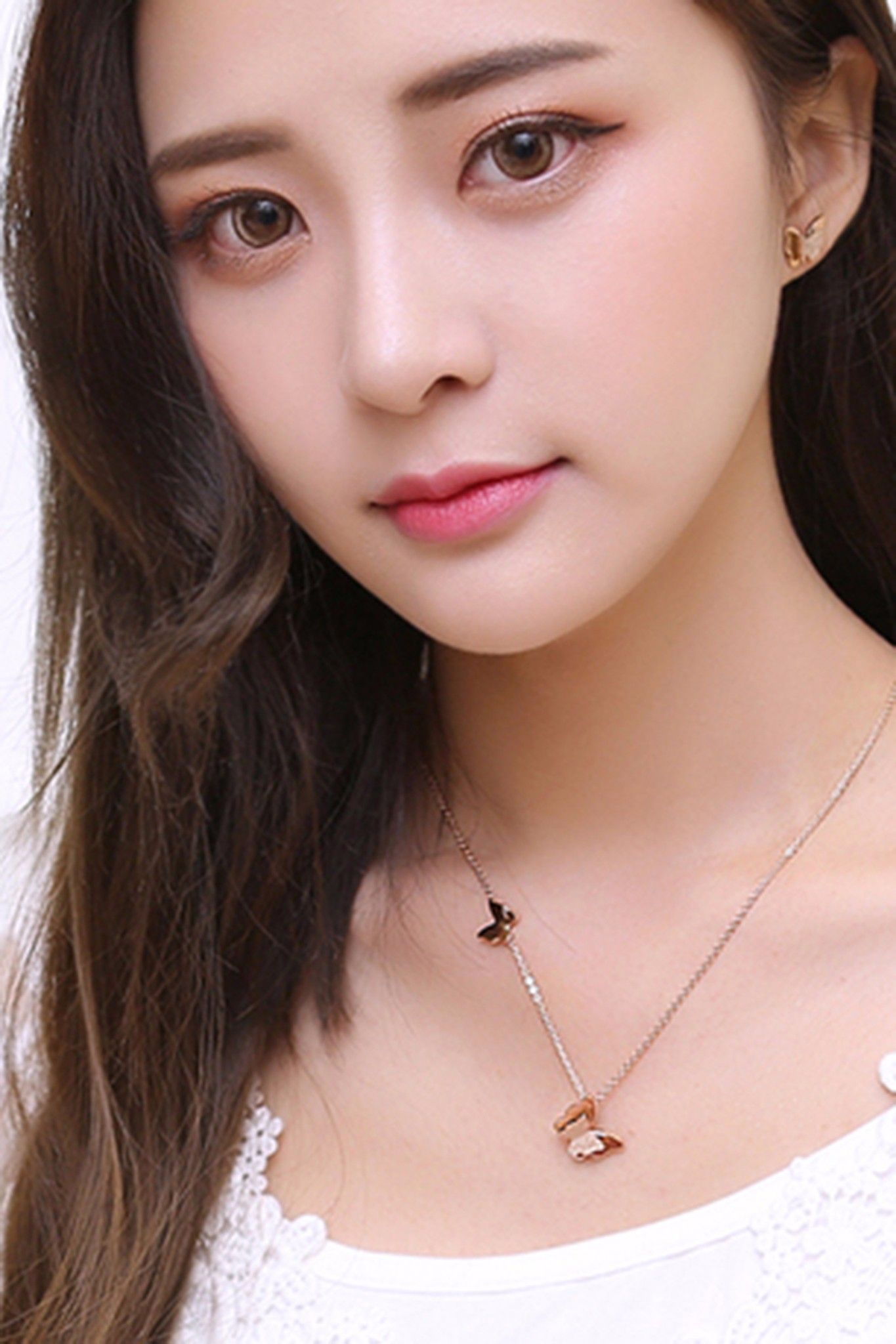 BỘ TRANG SỨC CON BƯỚM XINH ( MÀU VÀNG HỒNG )