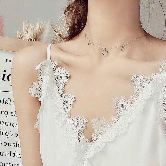DÂY CHUYỀN BẠC CAO CẤP - NGÔI SAO & MẶT TRĂNG (AF)