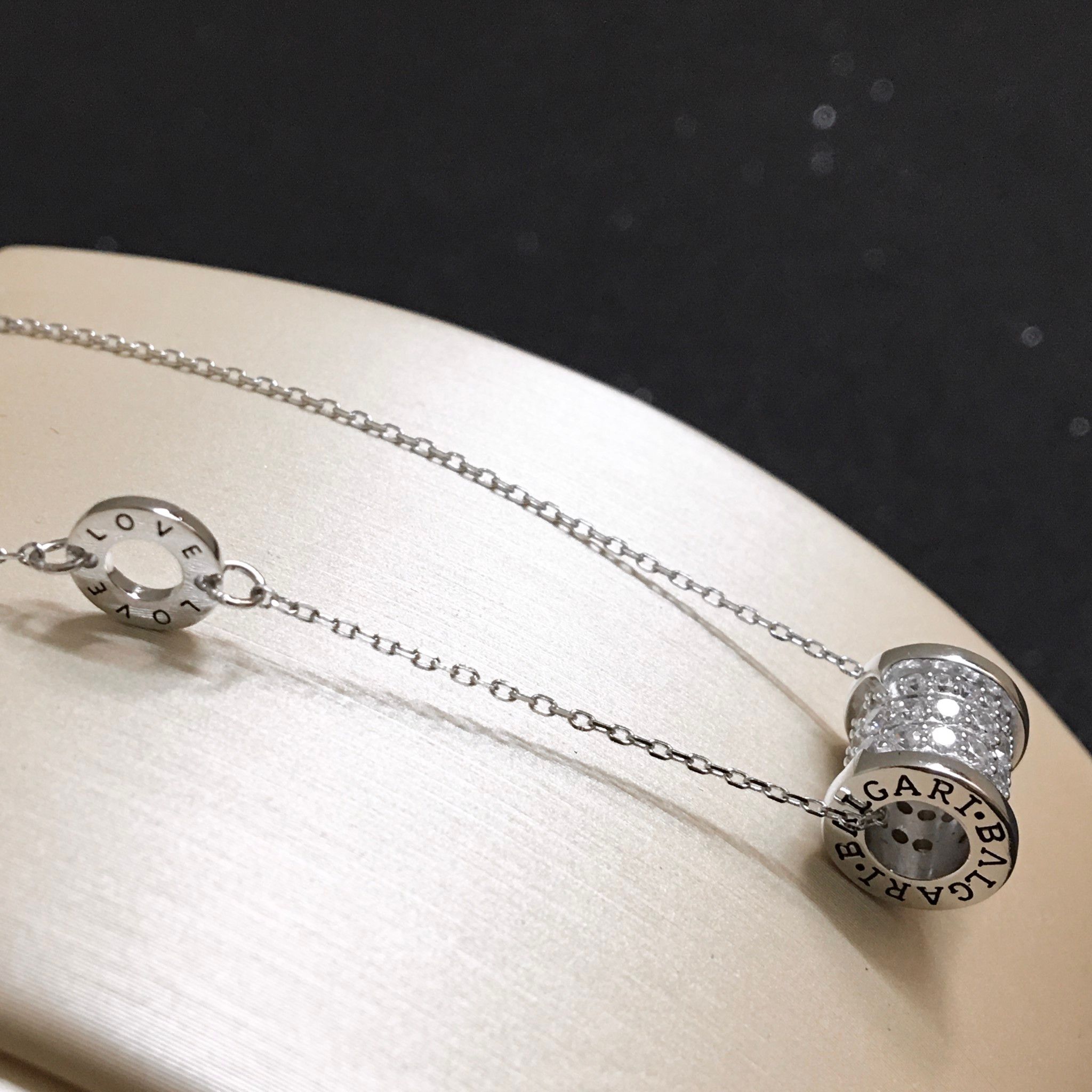 DÂY CHUYỀN BẠC CAO CẤP - BVLGARI & LOVE