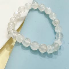 Vòng Tay Phong Thuỷ Cao Cấp - Đá Mặt Trăng Màu Trắng 8mm Tự Nhiên (AA)