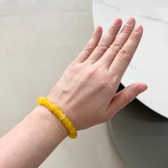 Vòng Tay Phong Thuỷ Cao Cấp - Đá Thạch Anh Vàng 8mm Tự Nhiên (AB)