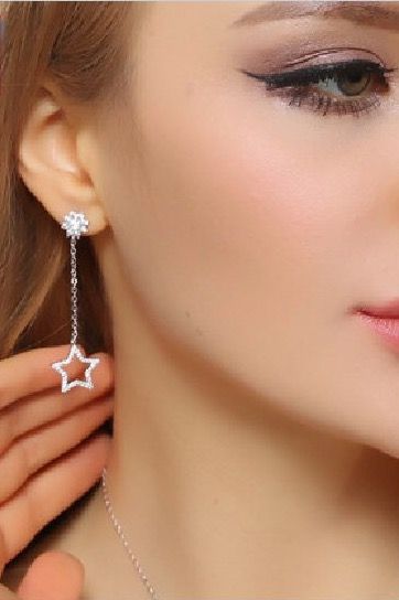 BÔNG TAI NGÔI SAO VÀ MẶT TRĂNG SO LE PHA LÊ (AG)