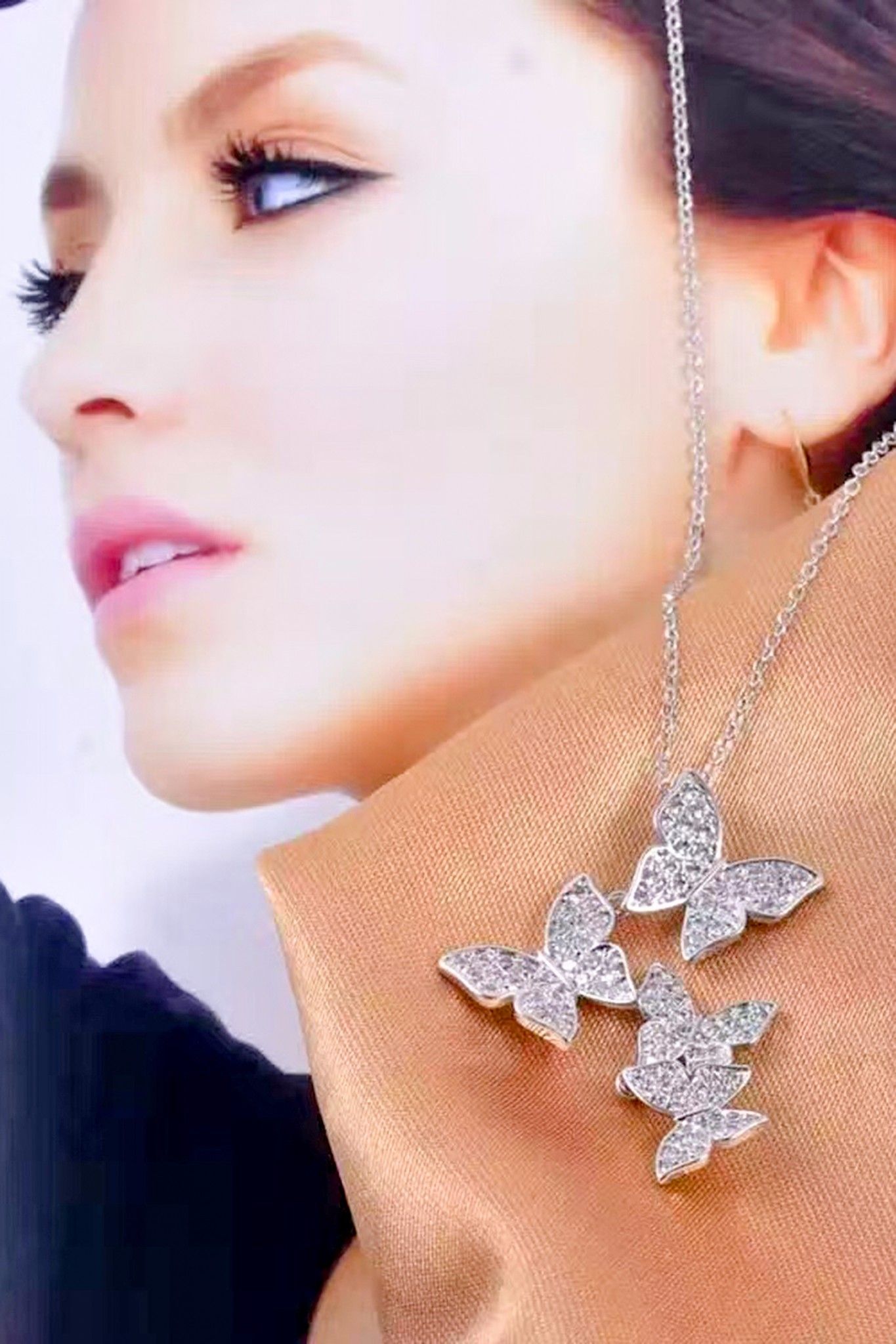 DÂY CHUYỀN NGẮN - 4 CON BƯỚM XINH (AD)