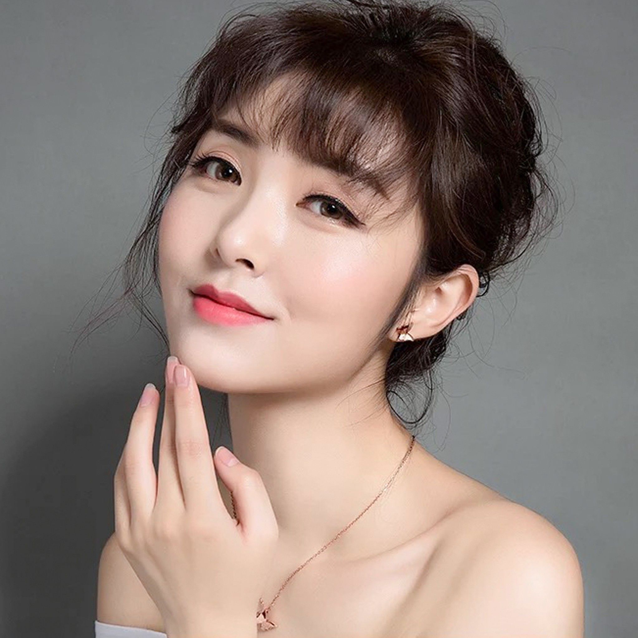 BÔNG TAI ĐÔI BƯỚM VÀNG HỒNG (AB)