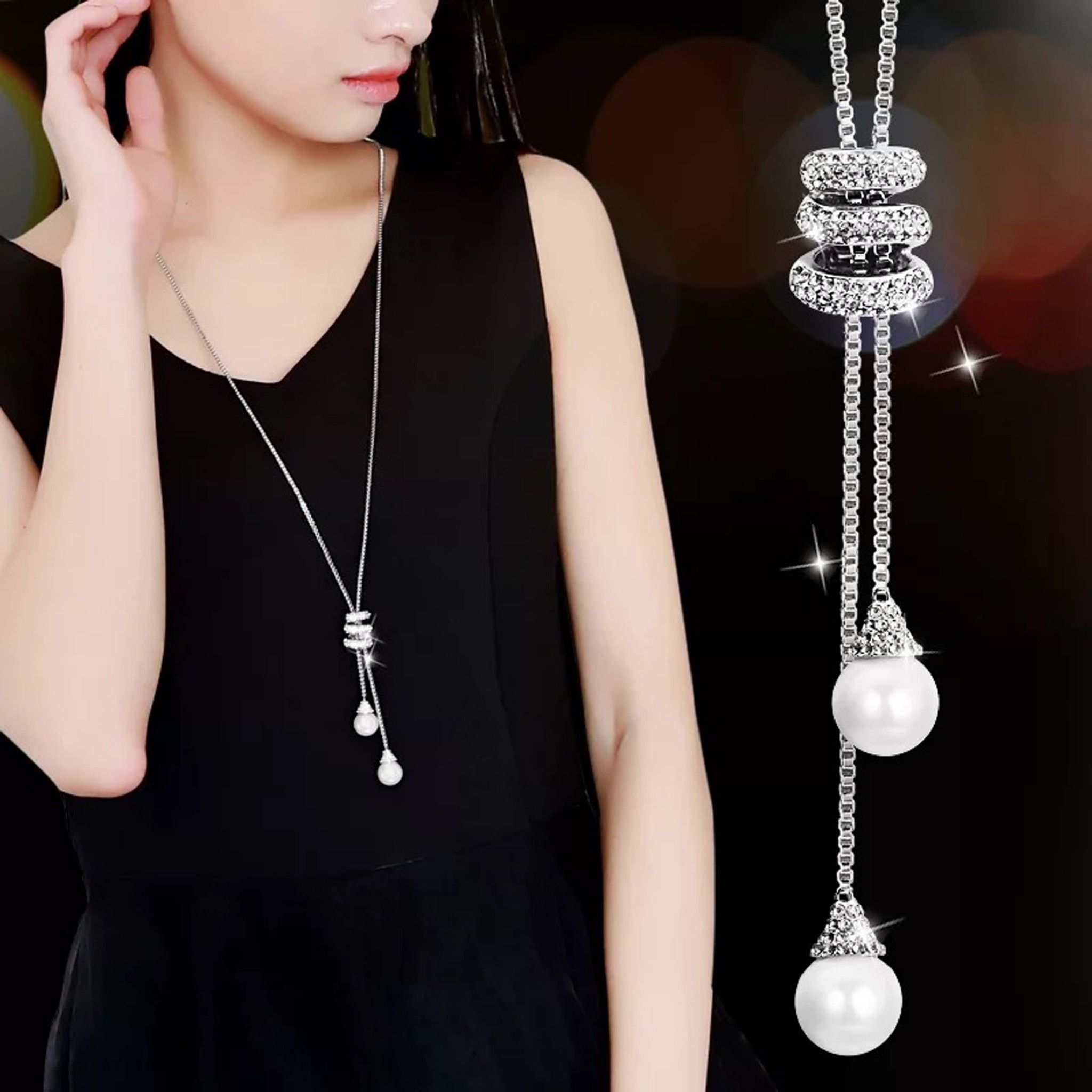 DÂY CHUYỀN DÀI - PHA LÊ XOẮN VÀ HẠT NGỌC