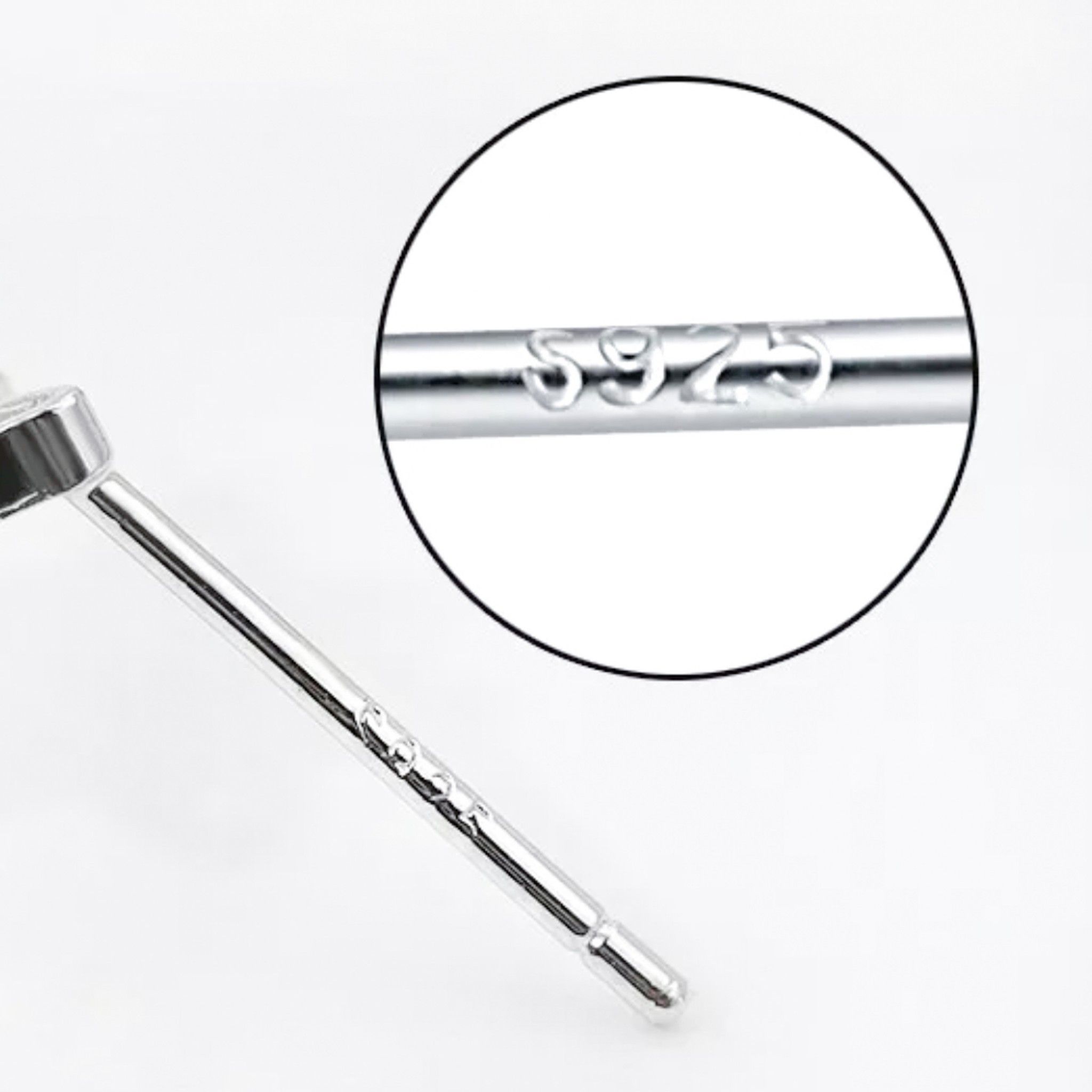 BÔNG TAI BẠC CAO CẤP - NHÁNH CỎ PHA LÊ & HẠT NGỌC (AA)