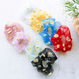  Dây buộc tóc scrunchies von hoa cúc 