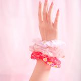  Dây buộc tóc scrunchies von hoa cúc 