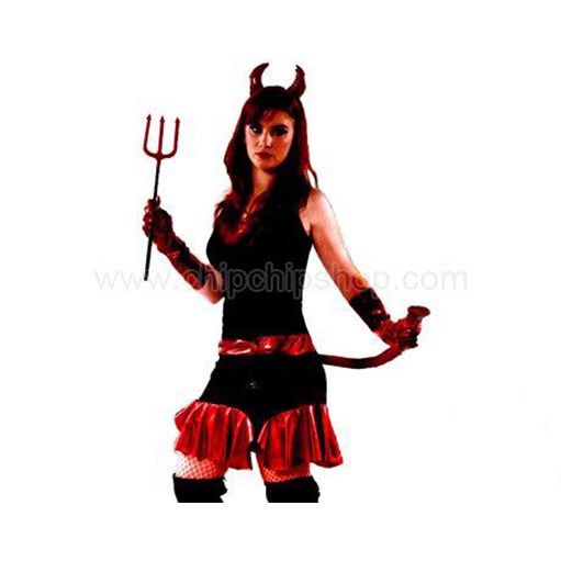  Trang phục hóa trang Halloween nữ bộ váy phù thủy có sừng 