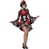  Trang phục hóa trang Halloween nữ đầm hoa hồng xương ren 