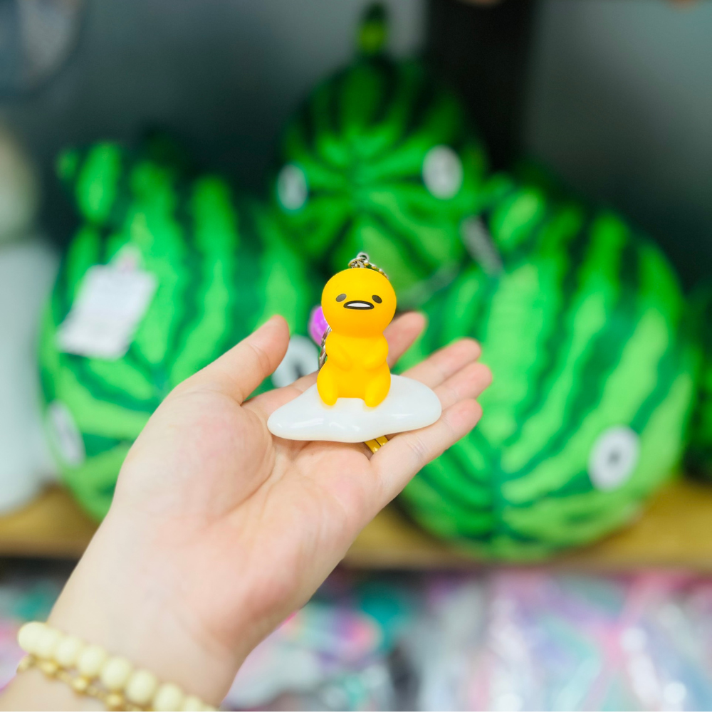  Móc Khóa Nhựa Gudetama Ngồi 