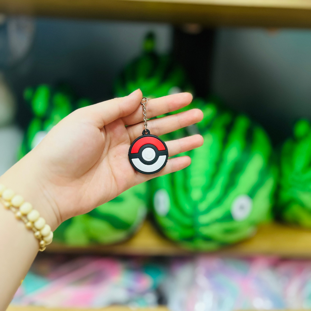  Móc Khóa Quả Cầu Pokemon Nhựa 