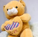  Gấu Teddy Vàng Ôm Tim Love 