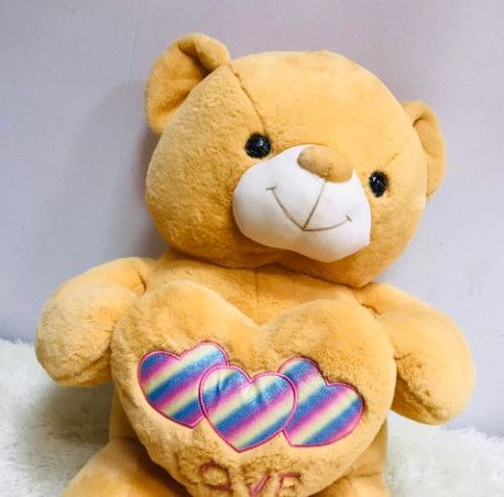 Gấu Teddy Vàng Ôm Tim Love