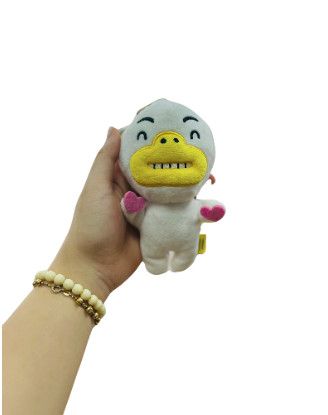 Móc Khóa Thú Bông Vịt Tube Cầm Tim Bông Size 15cm - Chipchipshop