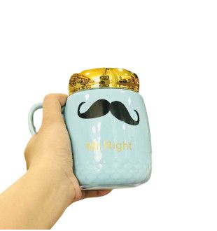 Ly Sứ Mr.Right Màu Xanh Biển (1435-11) - Chipchipshop