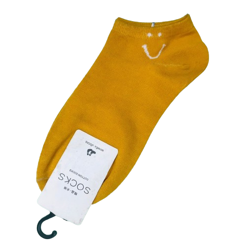 Vớ Cotton Mặt Cười Màu Vàng (0067) - Chipchipshop