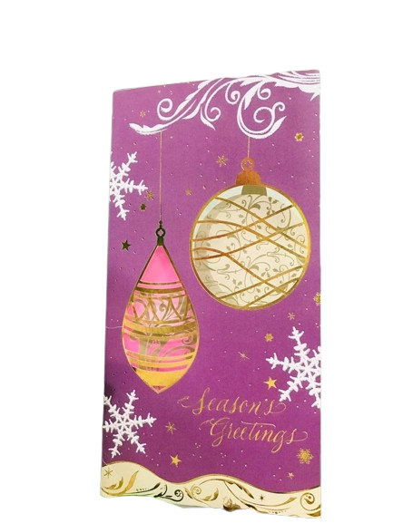 Thiệp Noel Season'S Greetings Tím - Chipchipshop