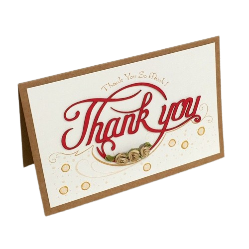 Thiệp ThankYou 3 Hoa Hồng Nhỏ - Chipchipshop