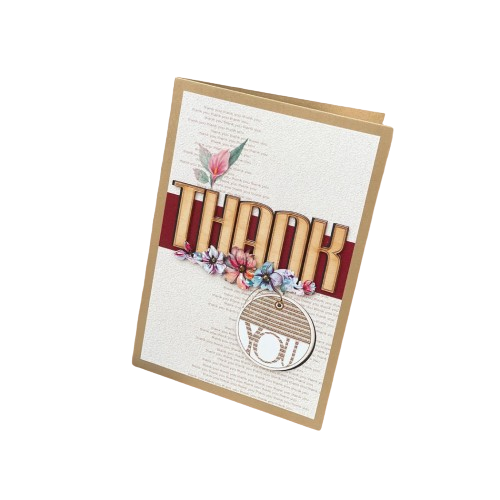 Thiệp ThankYou Nền Đỏ - Chipchipshop