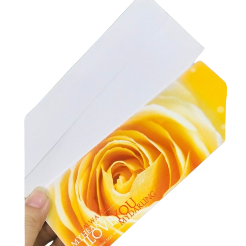 Thiệp I Love You Hoa Hồng Vàng - Chipchipshop