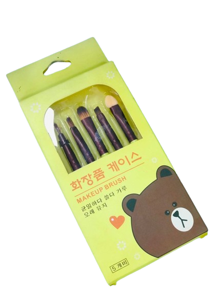 Bộ Cọ Trang Điểm Gấu Brown (S501) - Chipchipshop