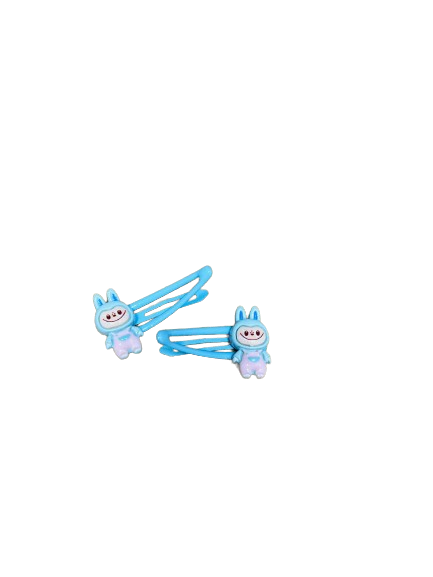 Kẹp Tóc Mái Labubu Màu Xanh Dương ( số lượng 2 cái) - Chipchipshop