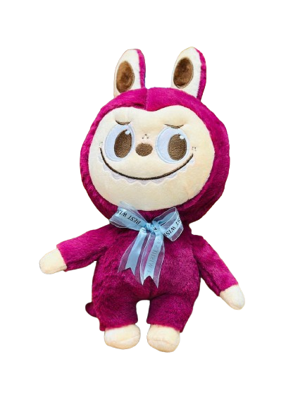 Thú Bông Labubu Cài Nơ Đuôi Khủng Long Màu Hồng Đậm Size 65cm - Chipchipshop
