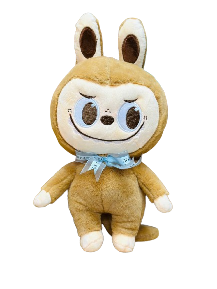 Thú Bông Labubu Cài Nơ Đuôi Khủng Long Màu Vàng Nhạt Size 40cm - Chipchipshop