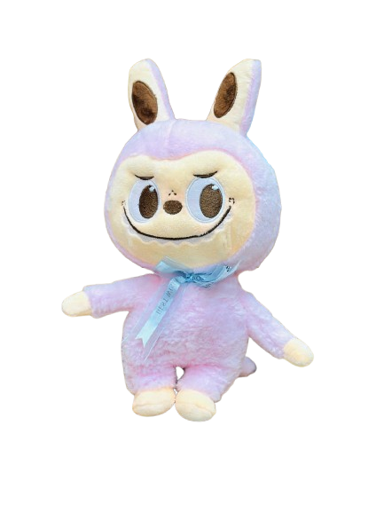 Thú Bông Labubu Cài Nơ Đuôi Khủng Long Màu Hồng Nhạt Size 65cm - Chipchipshop