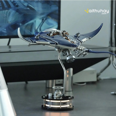 Mô Hình Kim Loại Cá Đuối Steampunk MOBULA Manta Ray | Kiệt Tác Cơ Khí 3D Độc Quyền