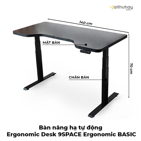  Bàn nâng hạ tự động Ergonomic Desk 9SPACE - Phiên bản BASIC 