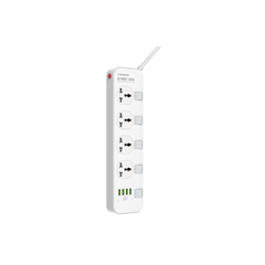 Ổ Cắm Điện Tanaka OD4424 – 4 Ổ Cắm + 4 Cổng USB Sạc Nhanh 17W, Công Suất 2500W, Thiết Kế Gọn Gàng An Toàn