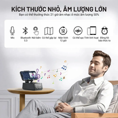 Loa Bluetooth Wise Tiger S207 – Âm Thanh Sống Động, Thiết Kế Chống Nước IPX7, Pin 8 Giờ, Bluetooth 5.3