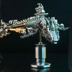 Mô Hình Cá Voi Cá Động Vật Cơ Khí DIY 3D Kim Loại Phong Cách Steam Punk