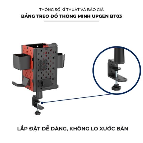  Bảng treo đồ thông minh Pegboard Upgen BT03 