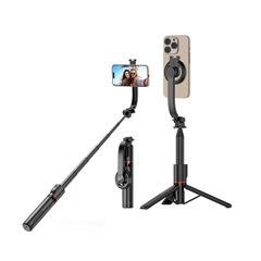 Tripod xoay 360º dùng làm gậy selfie, giá đỡ điện thoại, camera có hỗ trợ magsafe