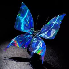 Mô hình 3D DIY Steampunk Bươm bướm ảo ảnh kim loại đầy màu sắc