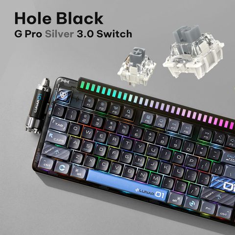  KEYSME LUNAR 01 - Bàn phím cơ tích hợp đèn RGB cảm biến âm thanh 