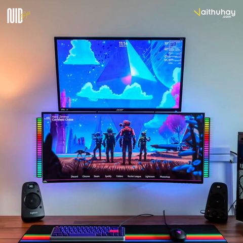 Đèn Cảm Biến Âm Thanh B-light 3D LED RGB Tích Hợp Điều Khiển Bằng App - Vaithuhay