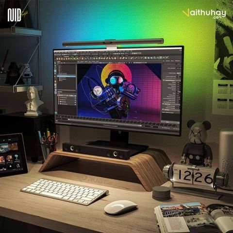 Đèn Treo Màn Hình Yeelight Màn LED RGB 10W Tích Hợp Núm Điều Chỉnh Độ Sáng - Vaithuhay