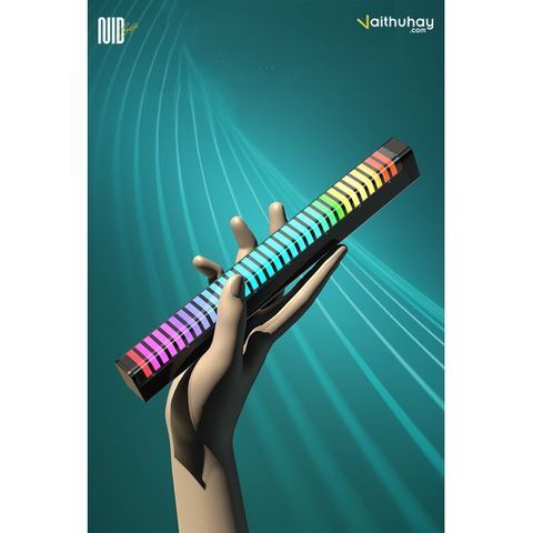 Đèn Cảm Biến Âm Thanh B-light 3D LED RGB Tích Hợp Điều Khiển Bằng App - Vaithuhay
