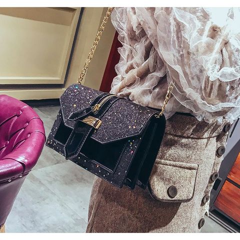 Túi sequins cao cấp nắp hình kéo khoá ERIK A059