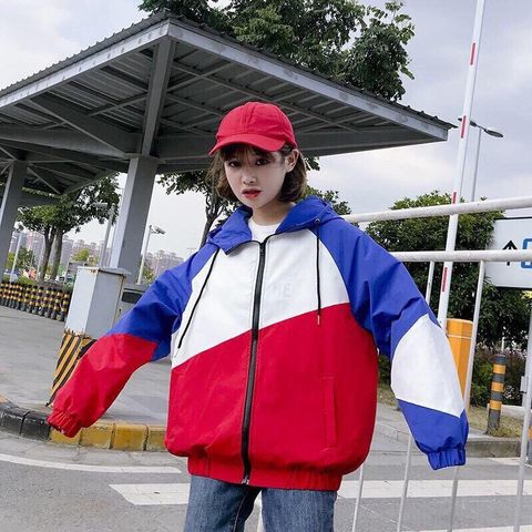 Áo khoác phối 3 màu form lớn cho nàng xitin M026 ERIK